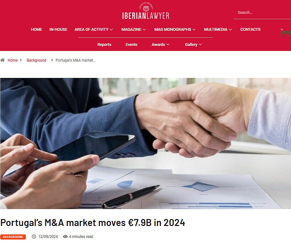 Portugals M&A market moves 7.9B in 2024